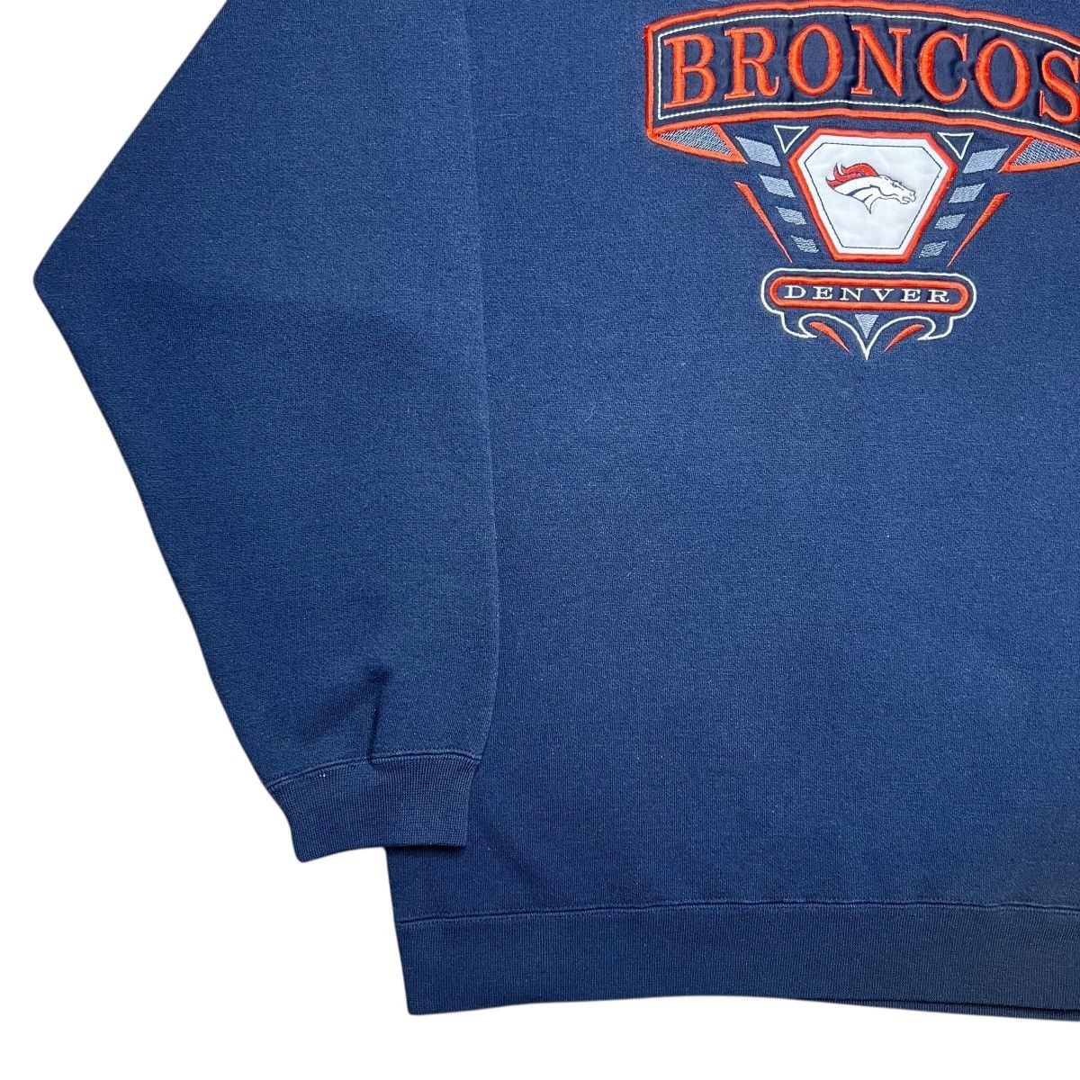 NFL Vintage 1990s NFL Denver Broncos Embroidered Sweatshirt Size US M / EU 48-50 / 2 - 16 Thumbnail