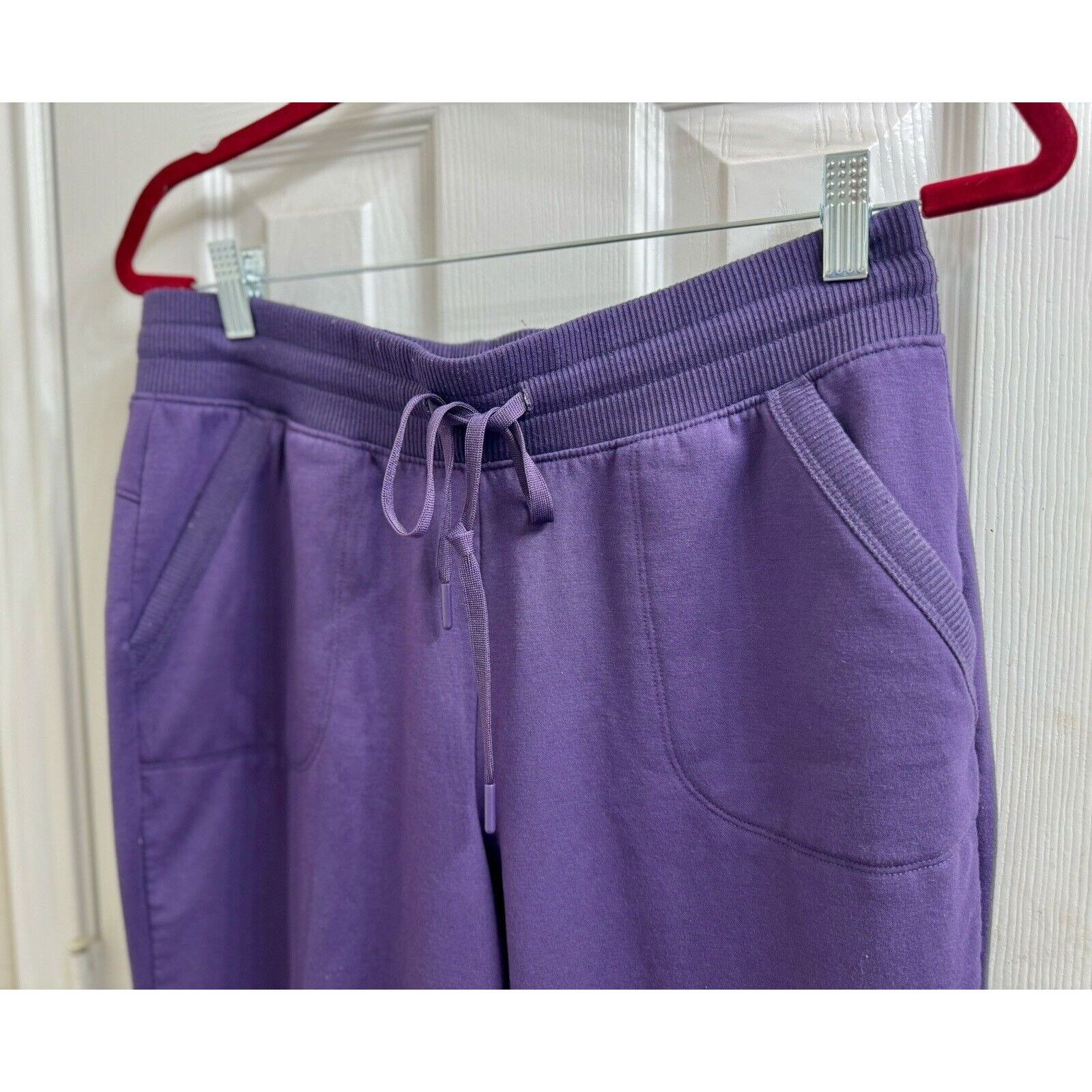 Athletic Works Athletic Works Drawstring Sweatpants In Purple - Size M Size 30" / US 8 / IT 44 - 2 Thumbnail