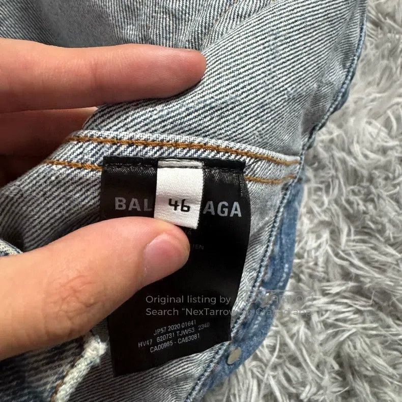 Balenciaga Balenciaga All-over Printed Denim Jacket Size US S / EU 44-46 / 1 - 7 Thumbnail