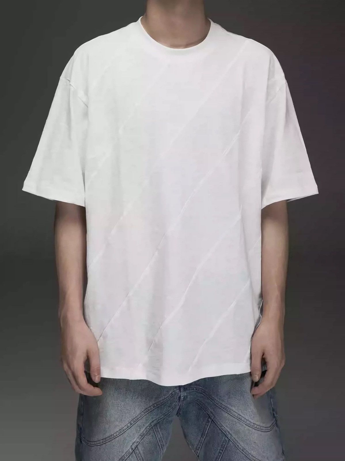 Other TTULF Japan jacquard white cotton t-shirt size L Size US L / EU 52-54 / 3 - 11 Thumbnail
