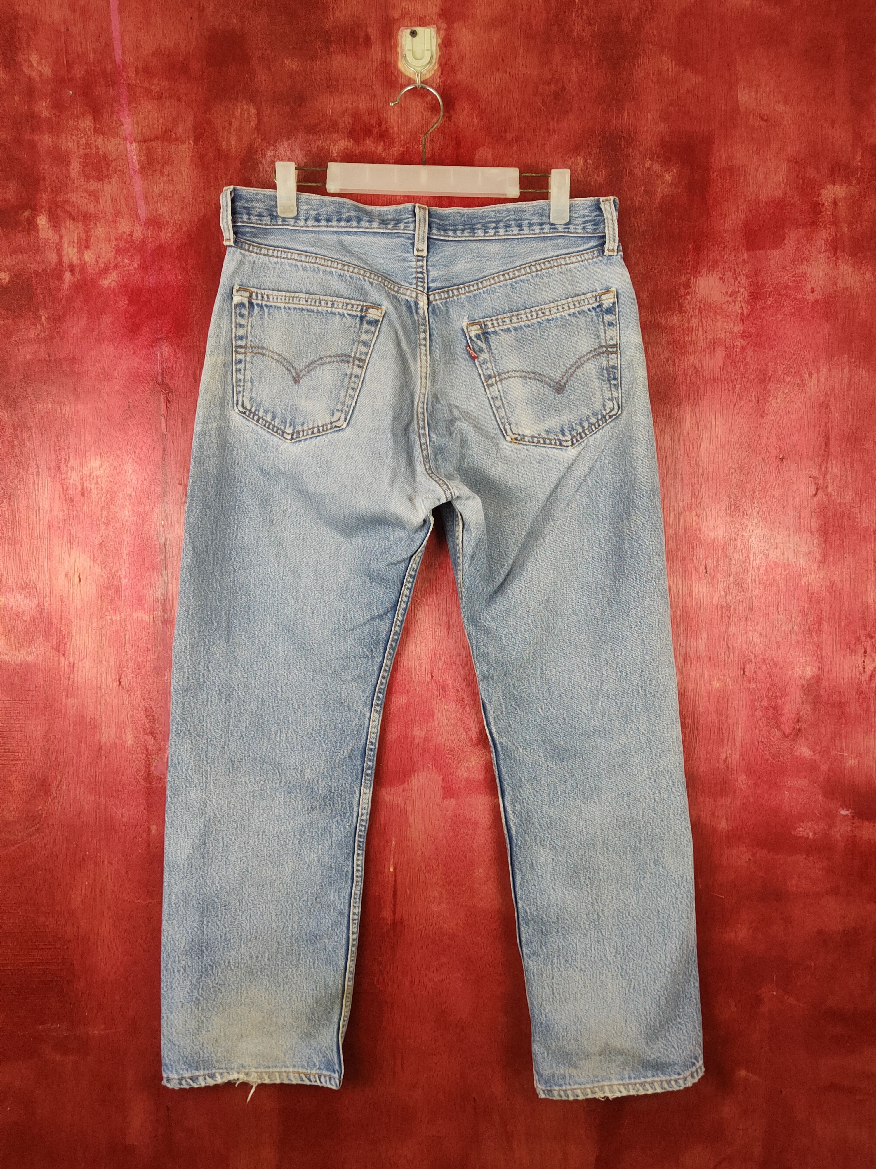 Levi's DL 501 Levi's Blue Distressed Denim vintage Pants #S1373 Size US 33 - 8 Thumbnail