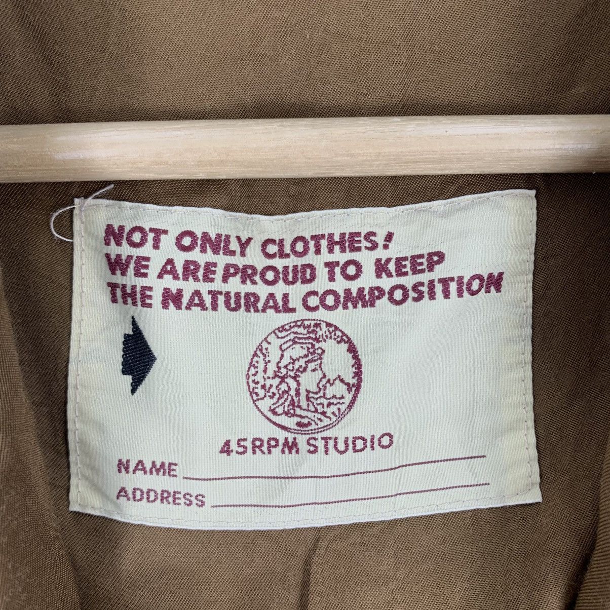 45rpm Vintage 45 RPM STUDIO Japanese Brand Light Jacket Coat Size US XL / EU 56 / 4 - 5 Thumbnail