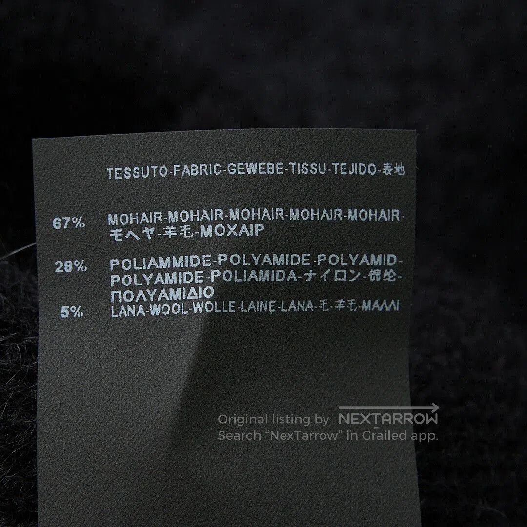 Saint Laurent Paris Saint Laurent Men's Black Crewneck Sweater. Size US M / EU 48-50 / 2 - 7 Thumbnail