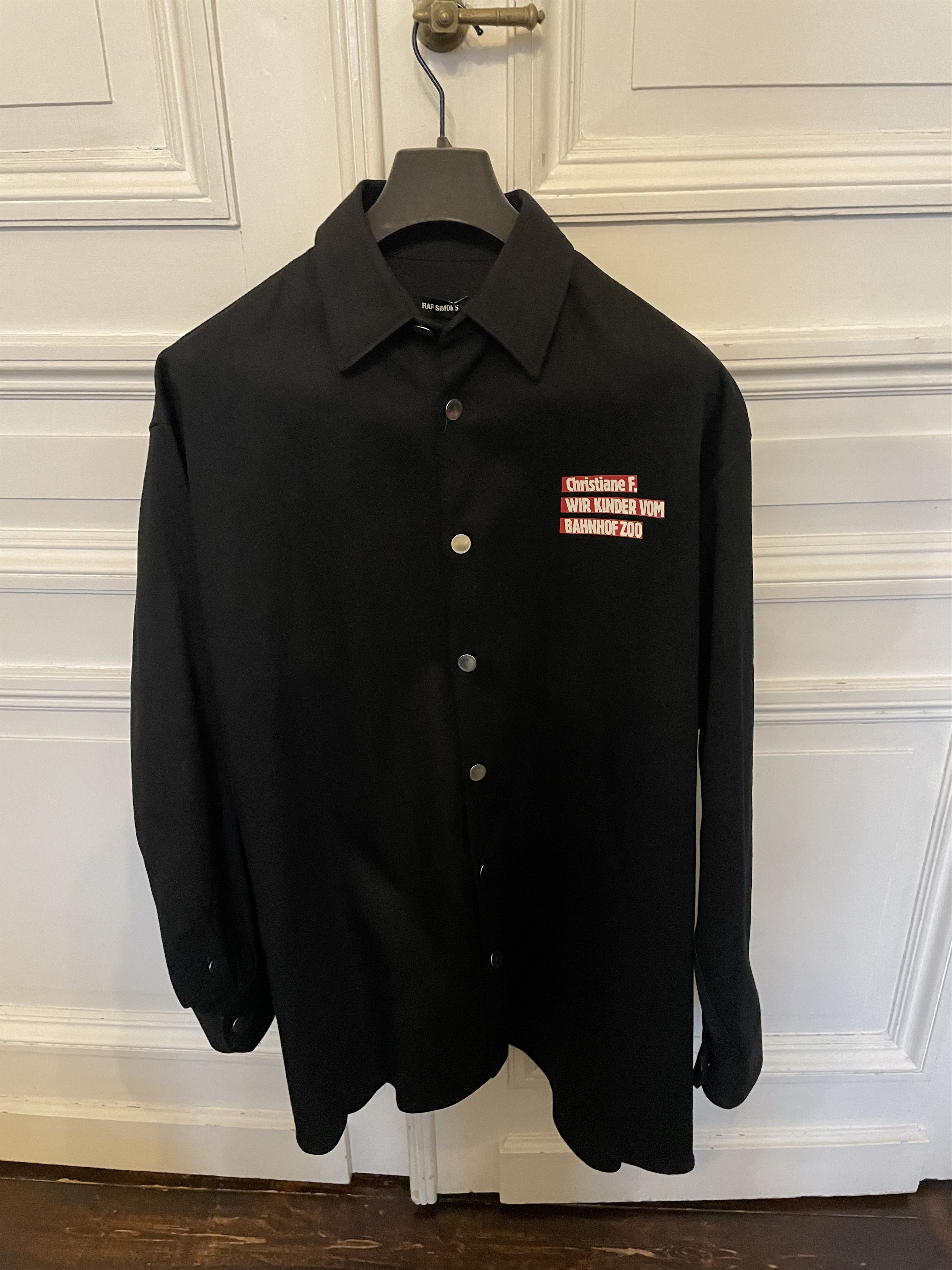 RAF 張り SIMONS オーバーサイズデニムシャツ Christiane F 