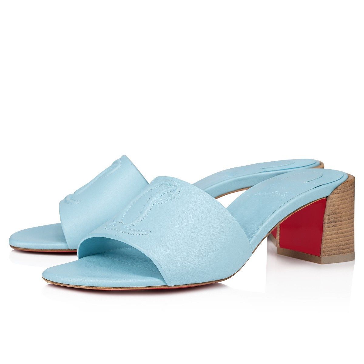 Christian Louboutin o1w1db10425 Sandals in Blue Size US 9 / IT 39 - 1 Thumbnail