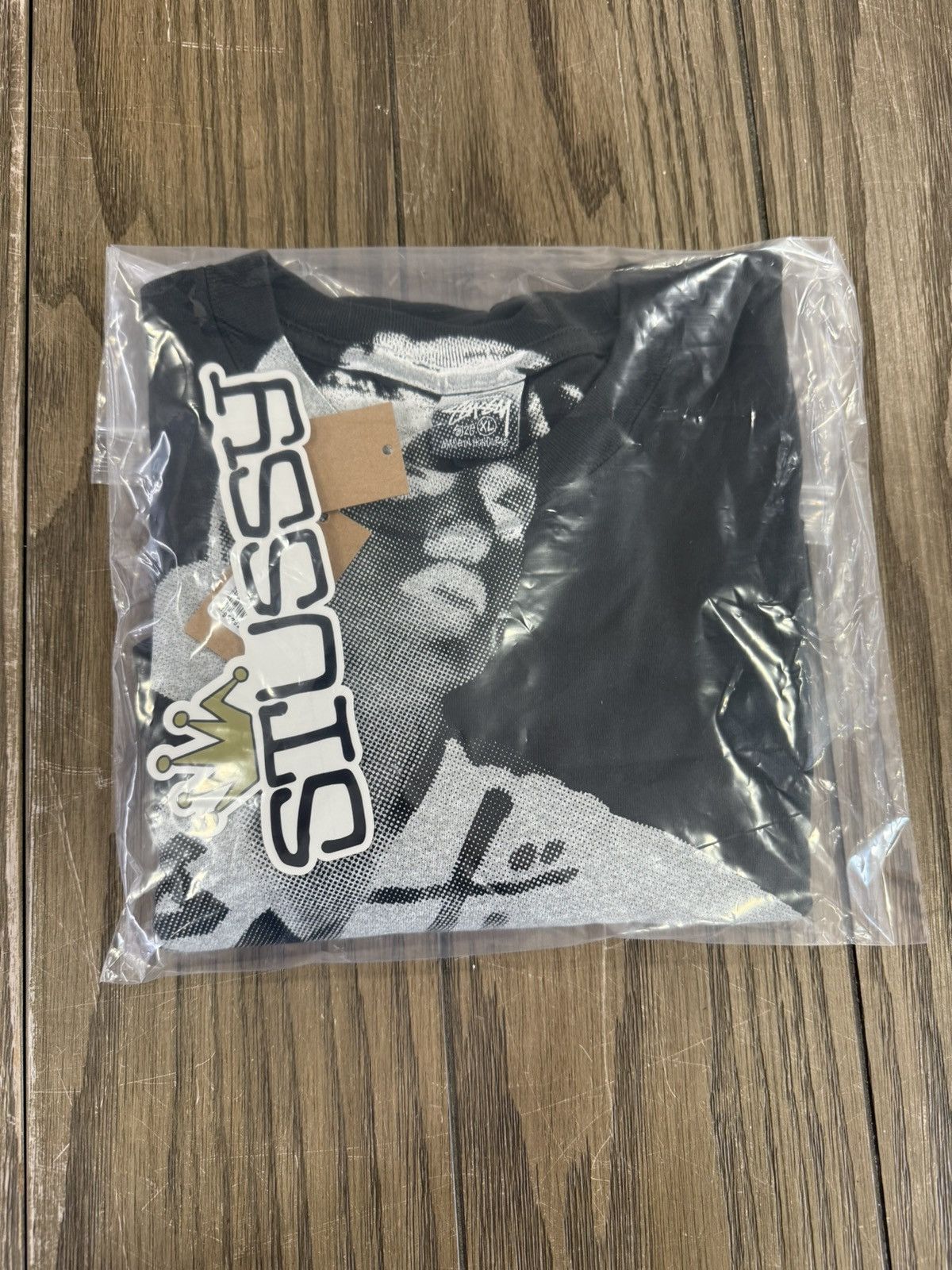 Stussy 🎱 Stussy NEW! Lady Paris Pigment Dyed Tee Shirt Black XL 🎱 Size US XL / EU 56 / 4 - 6 Thumbnail