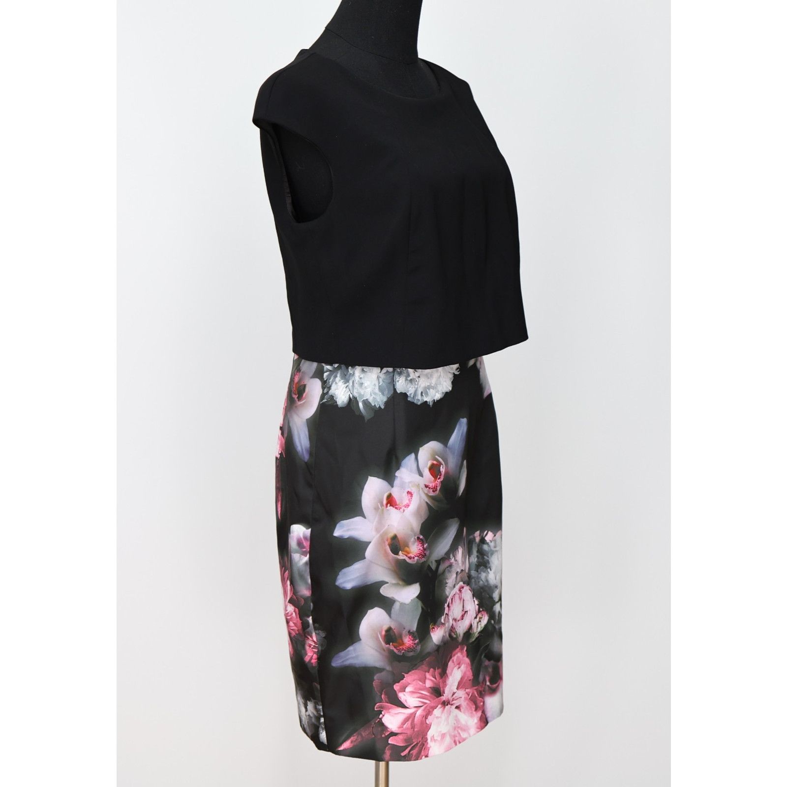 Ted Baker TED BAKER Black W Ethereal Posie Print Skirt Dress Size 2 Size XS / US 0-2 / IT 36-38 - 3 Thumbnail