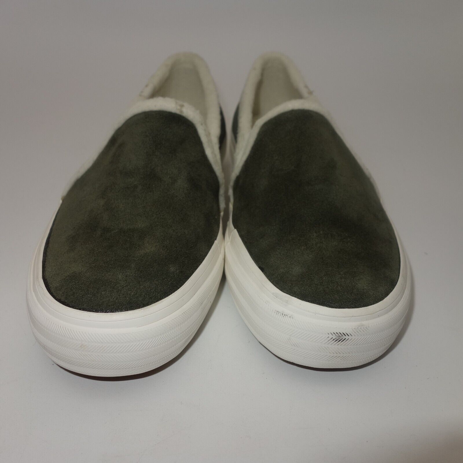 Keds NEW Keds Double Decker Suede Shearling Slip On Forest Olive Size US 5.5 / IT 35.5 - 6 Thumbnail