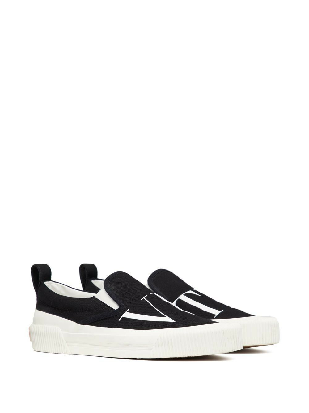 Valentino o1y0525 Low-Top Sneakers in White/Black Size US 6.5 / EU 39-40 - 2 Thumbnail