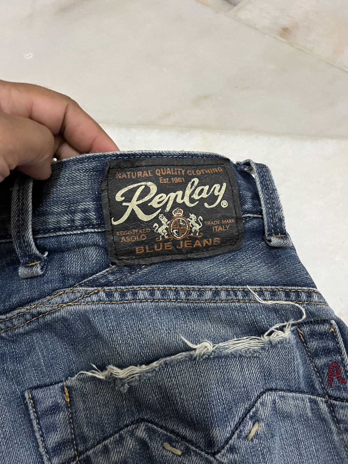 Replay REPLAY JEANS DISTRESSED Size US 33 - 9 Thumbnail
