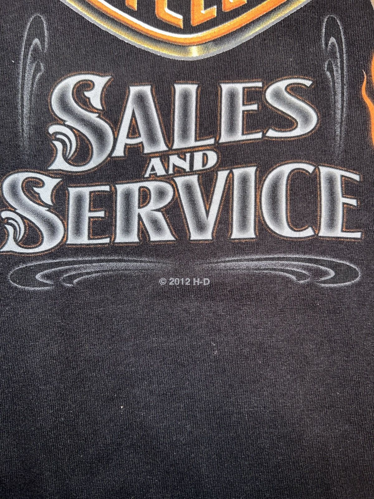 Harley Davidson Vintage Harley-Davidson Pin-Up Girl Sales & Service T-Shirt Size US XL / EU 56 / 4 - 3 Thumbnail