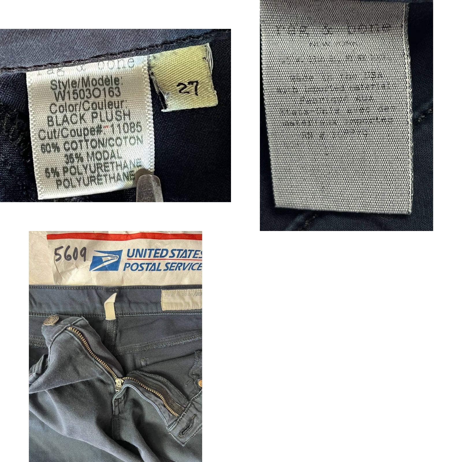 Rag & Bone rag & bone Pants Blue Straight Commuter Legging Stretch Women's 27 Size 27 Blue Chino Women Size 27" / US 4 / IT 40 - 8 Thumbnail