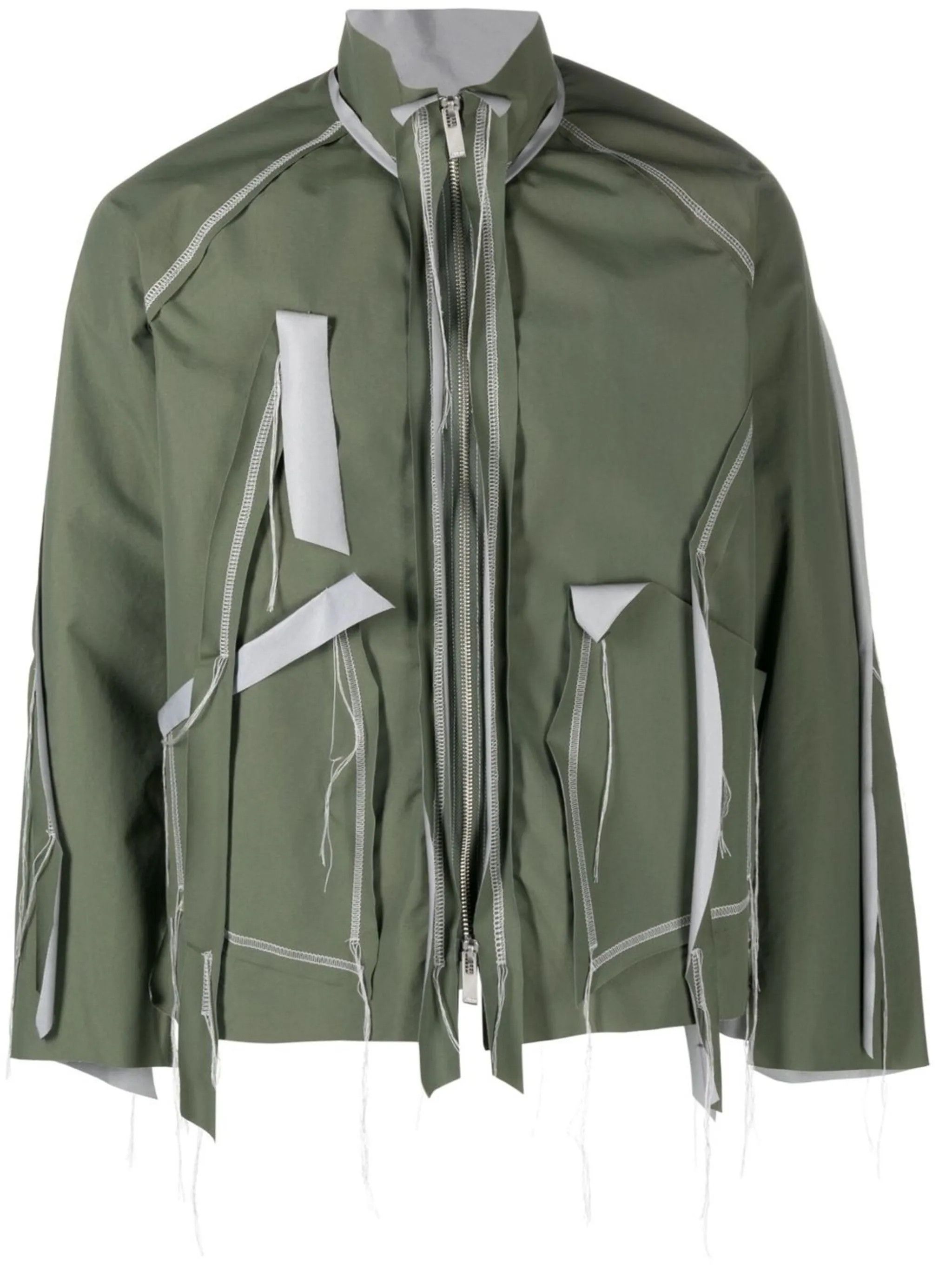 Sulvam Sulvam Distressed Layered Jacket Cutting Short Blouson L Size US L / EU 52-54 / 3 - 1 Thumbnail