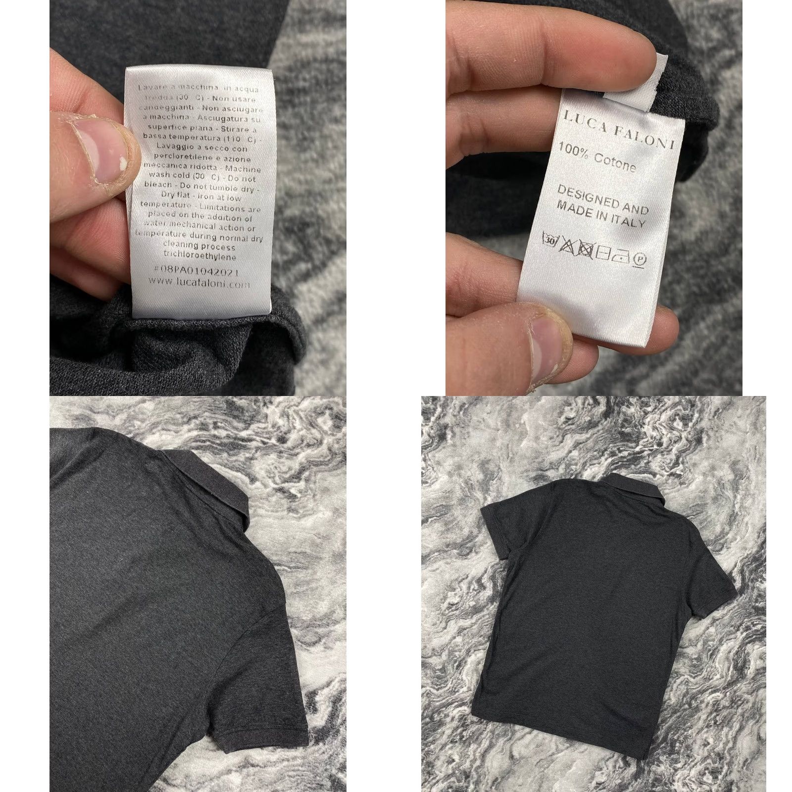 Vintage Luca Faloni Polo Shirt Men XS Gray Short Sleeve Button Collared Breathable Casual Regular Polo Shirt Mens XS Gray Size US XS / EU 42 / 0 - 8 Thumbnail