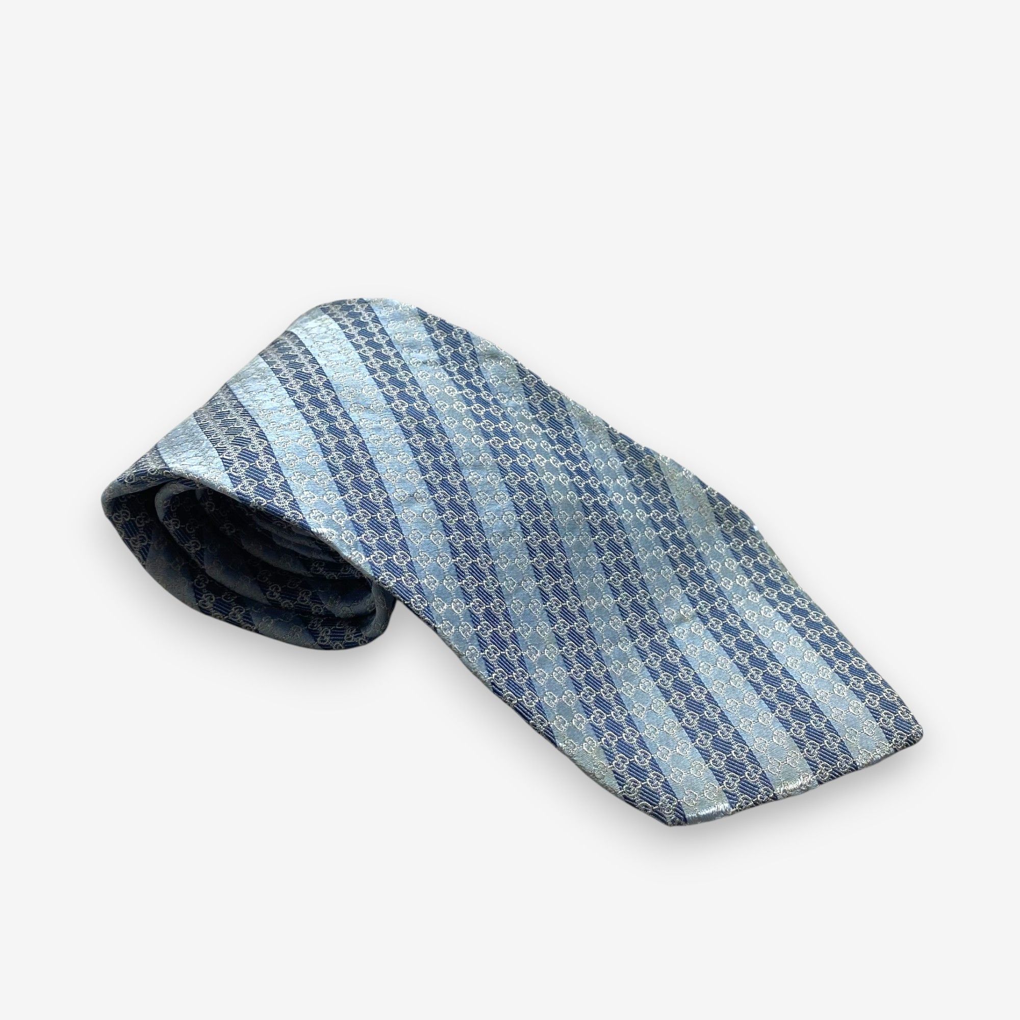 Japanese Brand Vintage Gucci SILK Necktie Cravate Pure Silk Neck Tie Size ONE SIZE - 1 Thumbnail