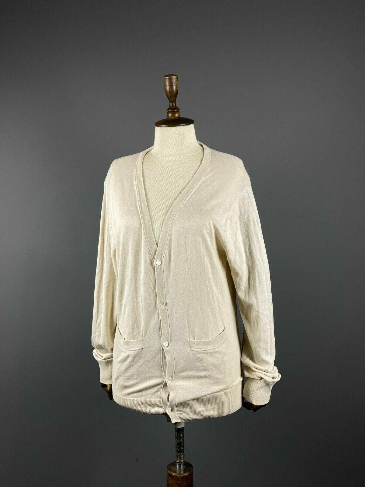 Acne Studios Ladies Acne Beige V-Neck Long Sleeve Cardigan Jumper Size S Size S / US 4 / IT 40 - 1 Thumbnail