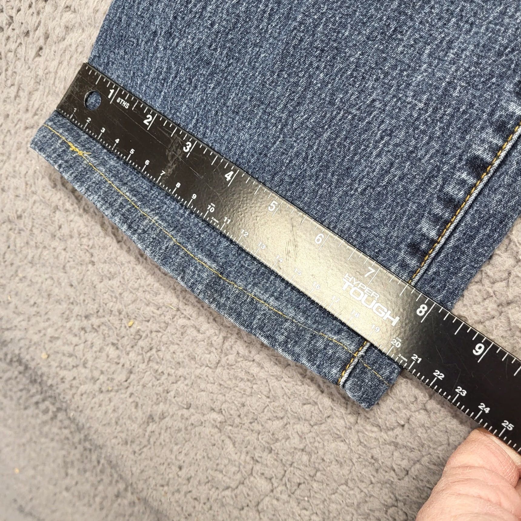 Denime DG2 Diane Gilman Jeans Women’s Size 12 Blue Denim Pants Embroidered Rhinestones Size 34" / US 12 / IT 48 - 6 Thumbnail