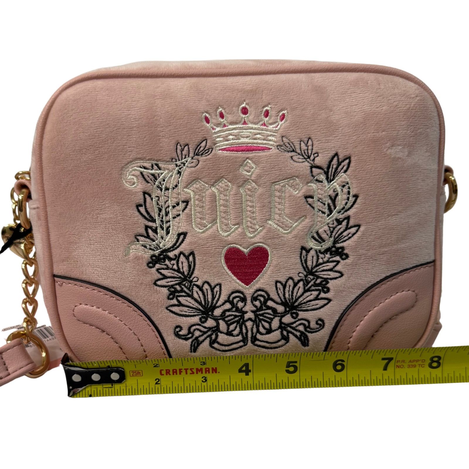 Juicy Couture Juicy Couture Pink Diamond Heritage Crossbody Bag Size ONE SIZE - 5 Thumbnail