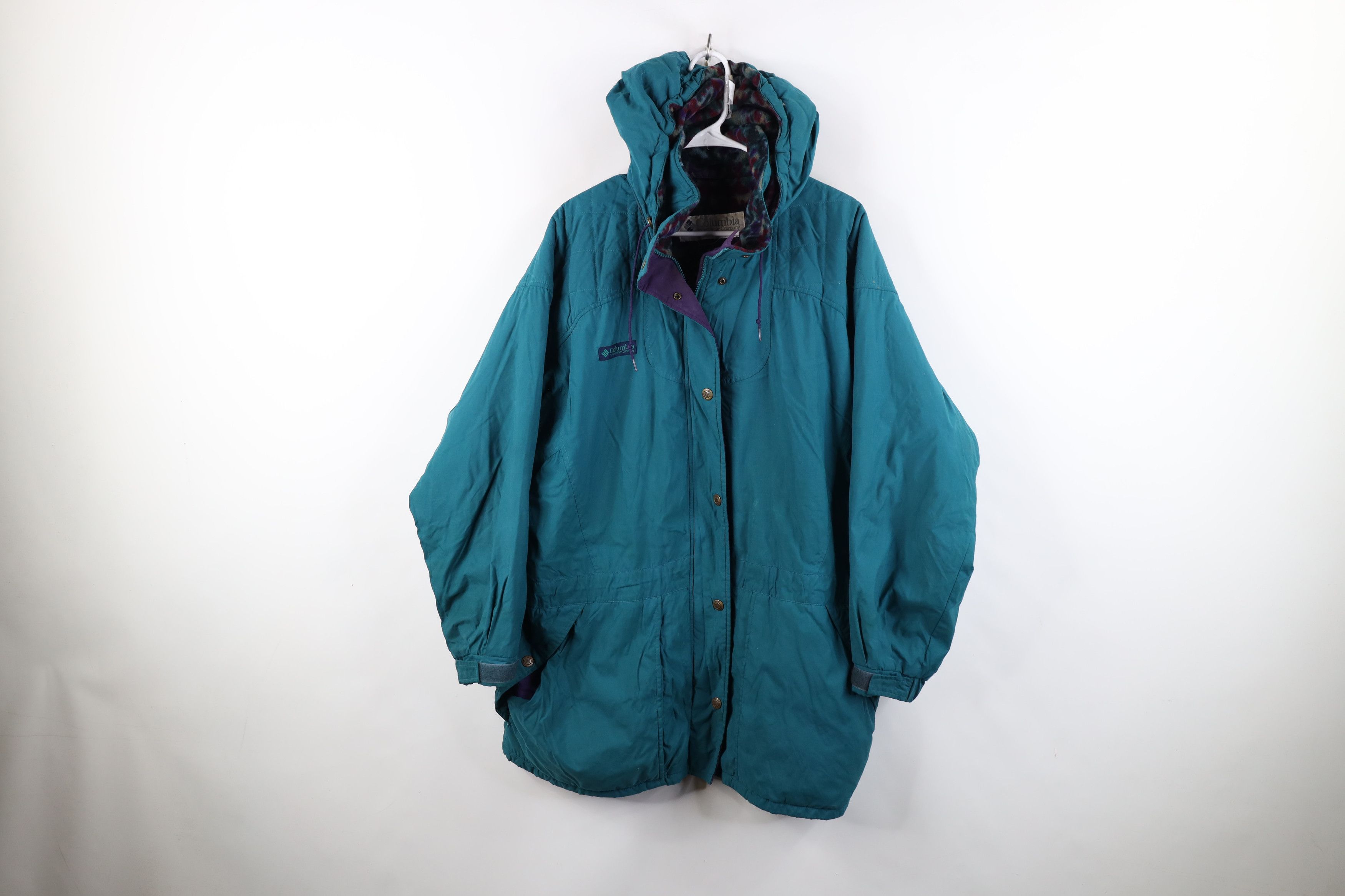 Columbia Vintage 90s Columbia Fleece Lined Hooded Parka Jacket Size 3XL / US 20-22 - 1 Thumbnail