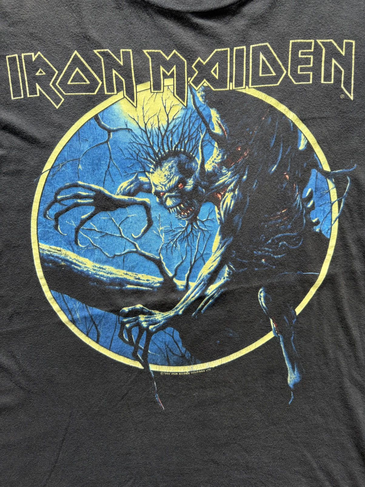 Band Tees × Iron Maiden × Vintage Vintage 1992 Iron Maiden Tour 1992 Size US XL / EU 56 / 4 - 2 Thumbnail
