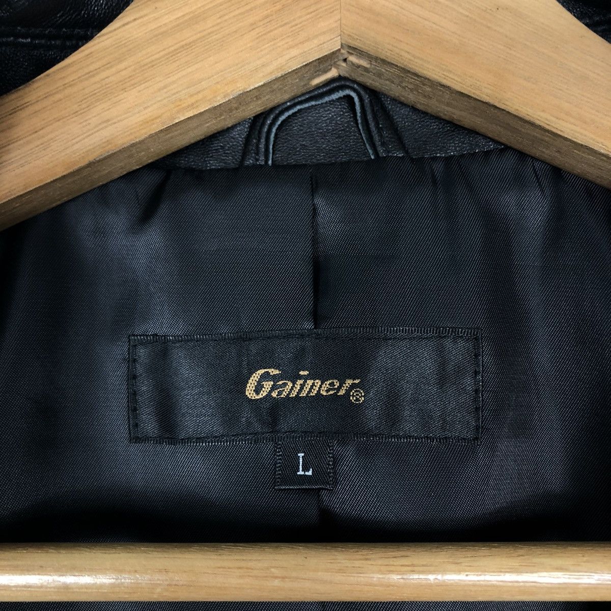 Japanese Brand 🔥90’s Vintage Biker Genuine Leather Jacket Gainer Japan Size US L / EU 52-54 / 3 - 14 Thumbnail
