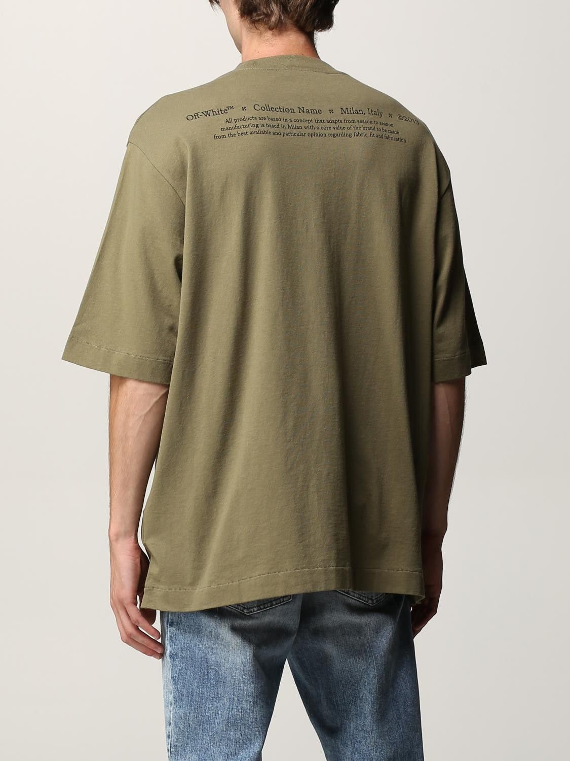 Off-White Green Caravaggio Boy Skate Oversized T-Shirt Size US M / EU 48-50 / 2 - 4 Thumbnail