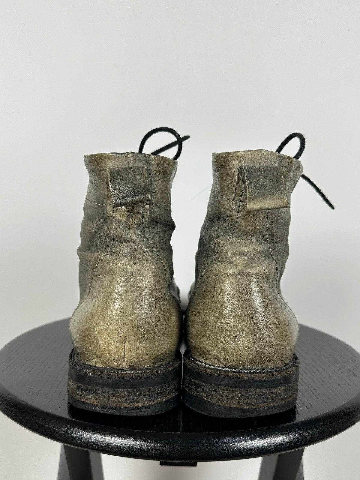 A.S.98 A.S.98 Distressed Leather Lace Up Ankle Boots Guidi Style Size US 10 / EU 43 - 8 Thumbnail