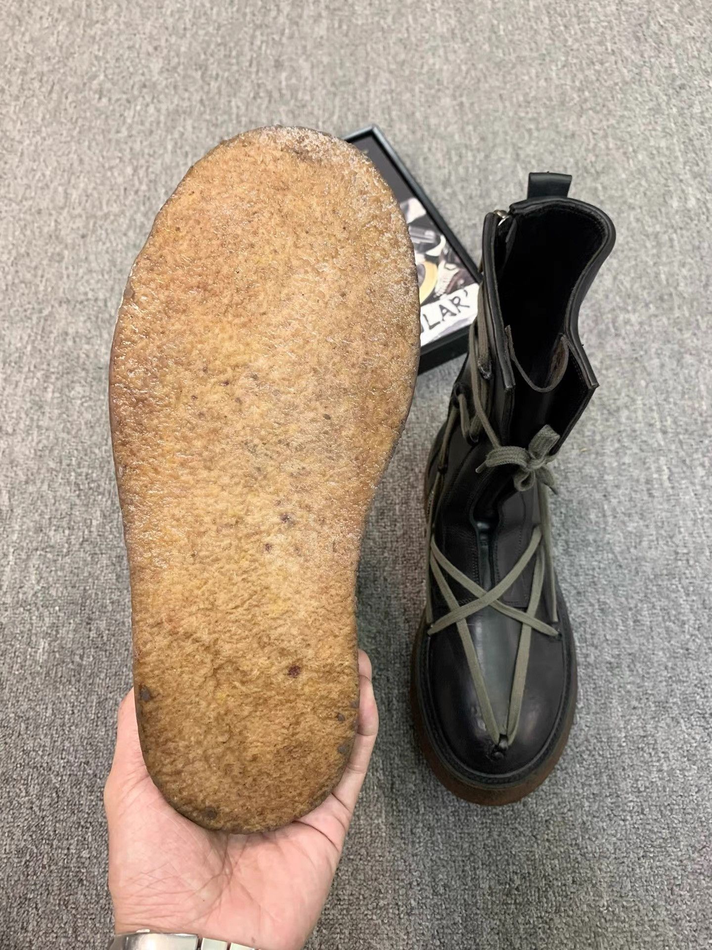 Rick Owens Rick Owens FW17 Runway Crepe Sole Pentagram Boots K34 Size US 6 / EU 39 - 8 Thumbnail