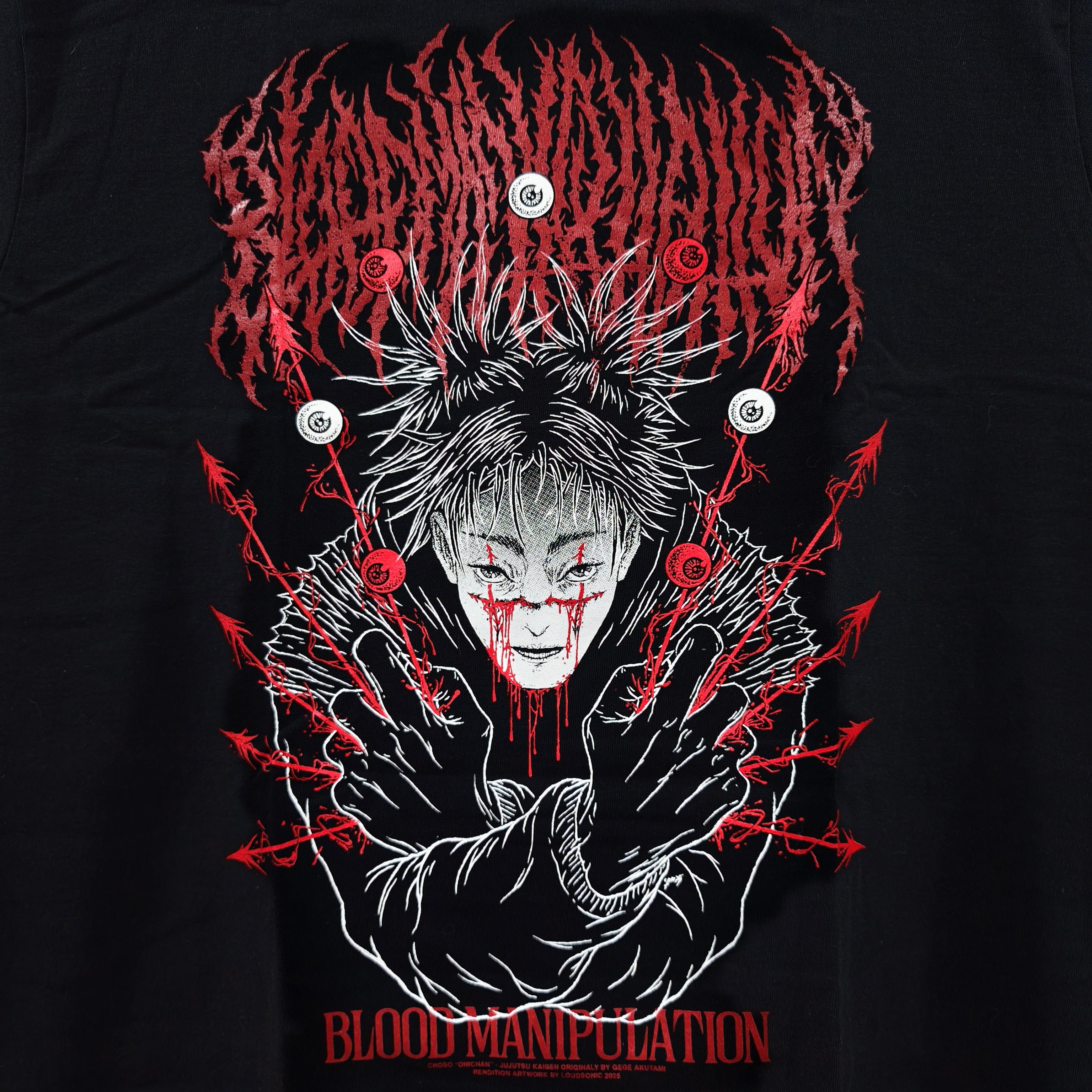 Anime Jujutsu Kaisen Choso Blood Manipulation T-shirt Size US XL / EU 56 / 4 - 2 Thumbnail