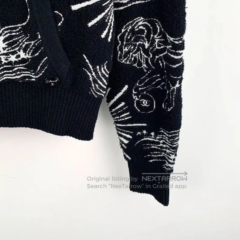 Chanel Chanel Black Lion Firework Knit Hoodie. Size US S / EU 44-46 / 1 - 4 Thumbnail