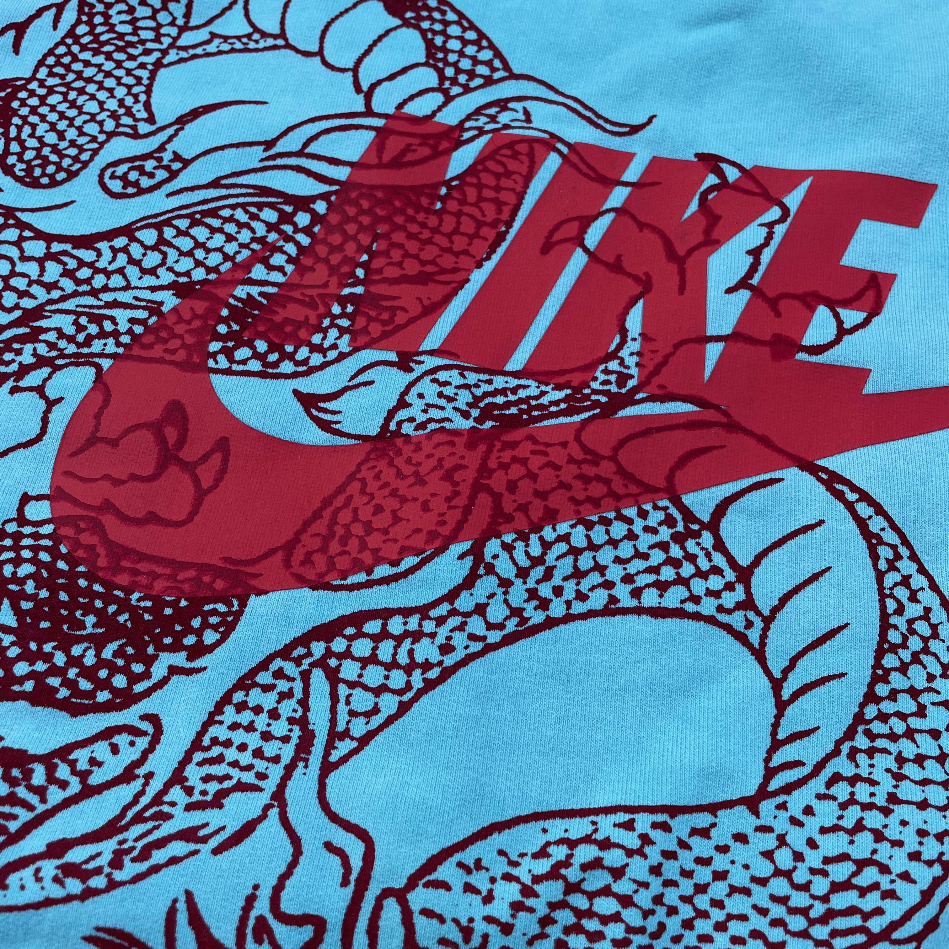 Nike Custom Nike Red Dragon Reworked Sweatshirt Grunge Y2K Size US XL / EU 56 / 4 - 5 Thumbnail