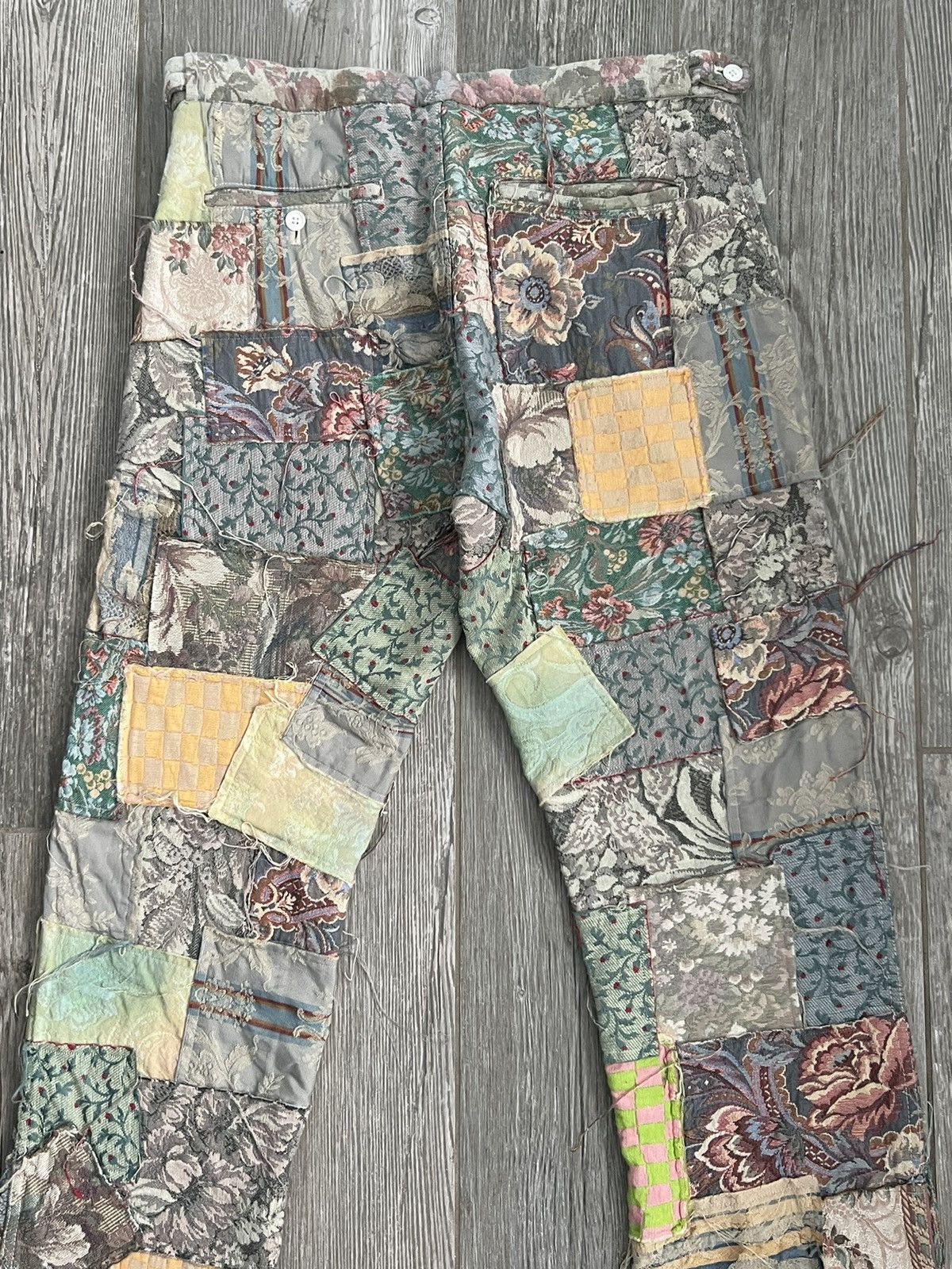 Comme des Garcons × Comme des Garcons Homme × Comme des Garcons Homme Plus 1999 Comme Des Garçons Homme Plus Gobelin Patchwork Pants Size US 32 / EU 48 - 6 Thumbnail
