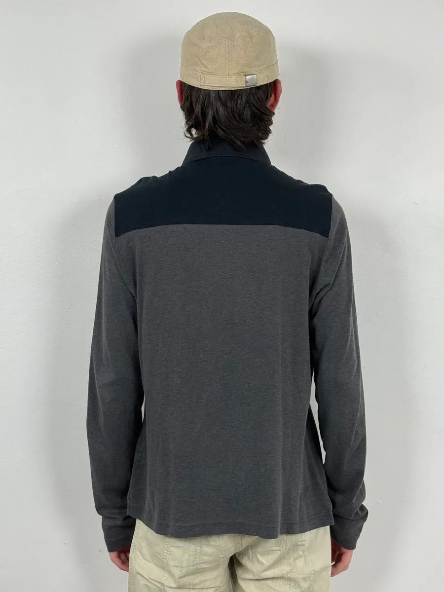 Prada 2000s Prada Grey & Black Polo Shirt Size US M / EU 48-50 / 2 - 3 Thumbnail