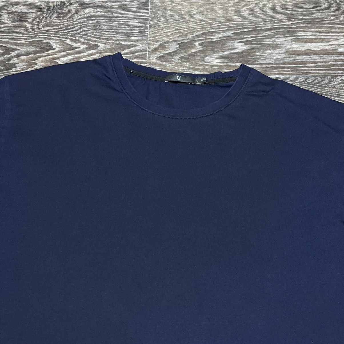 Jil Sander × Uniqlo UNIQLO +J Supima Cotton Relaxed Crewneck T-shirt Navy Size US L / EU 52-54 / 3 - 2 Thumbnail