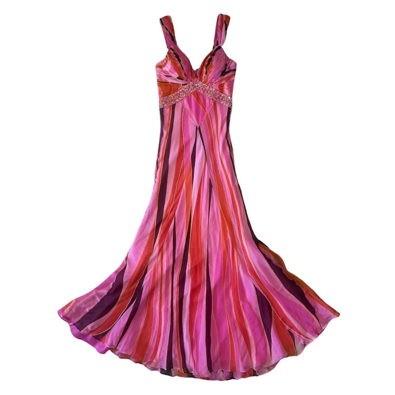 image of Vintage Prom Dress Y2K in Pink, Women's (Size XS)