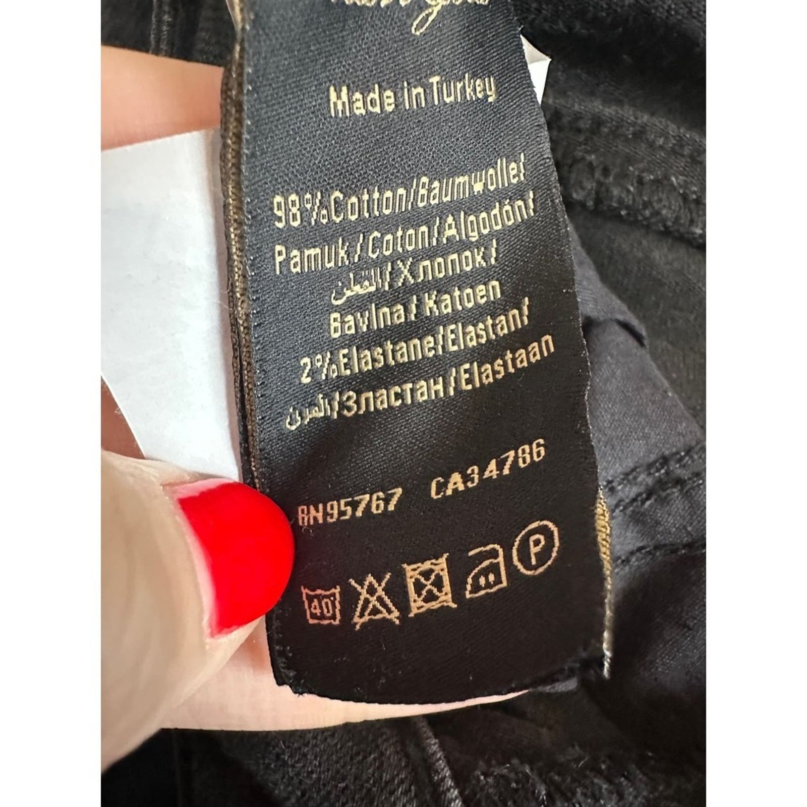 Mavi MAVI Adriana Ankle' Mid-Rise Super Skinny Black Jeans - 28 Size 28" / US 6 / IT 42 - 13 Thumbnail