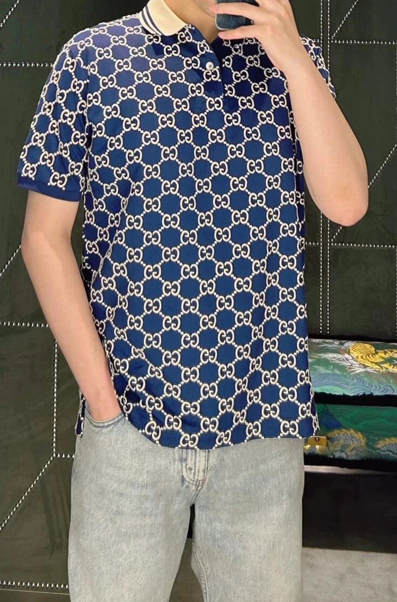 Gucci Gucci full-print short-sleeved polo shirt 2503-Nextarrow Size US M / EU 48-50 / 2 - 6 Thumbnail