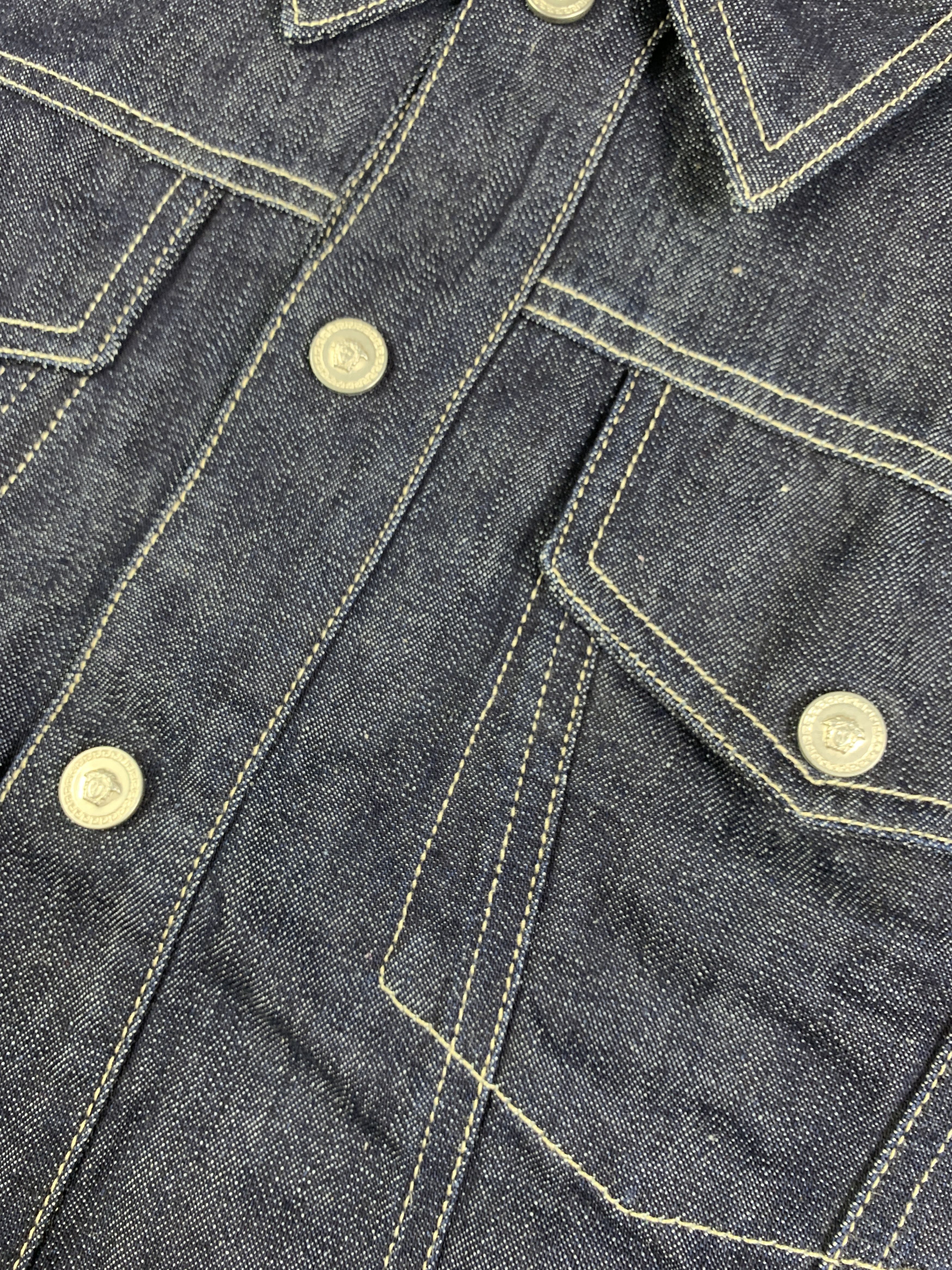 Versace Jeans Couture Versace Jeans Couture Indigo Snap Jeans Vest (M) Size M / US 6-8 / IT 42-44 - 4 Thumbnail