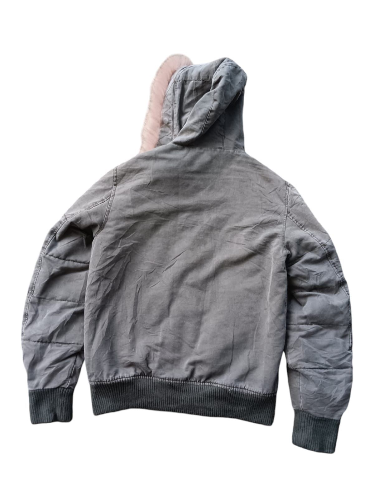 Japanese Brand 🇯🇵Japanese fur hoodie sun faded bomber vintage jacket Size US L / EU 52-54 / 3 - 12 Thumbnail