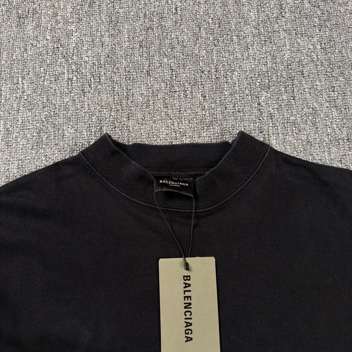 Balenciaga Balenciaga Phantom Logo Black Short-Sleeve Tee Size 1 Size US L / EU 52-54 / 3 - 3 Thumbnail
