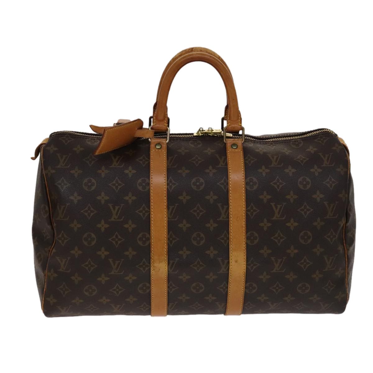 Louis Vuitton Keepall 45 Brown Canvas Travel Bag (Pre-Owned) Size ONE SIZE - 1 Thumbnail