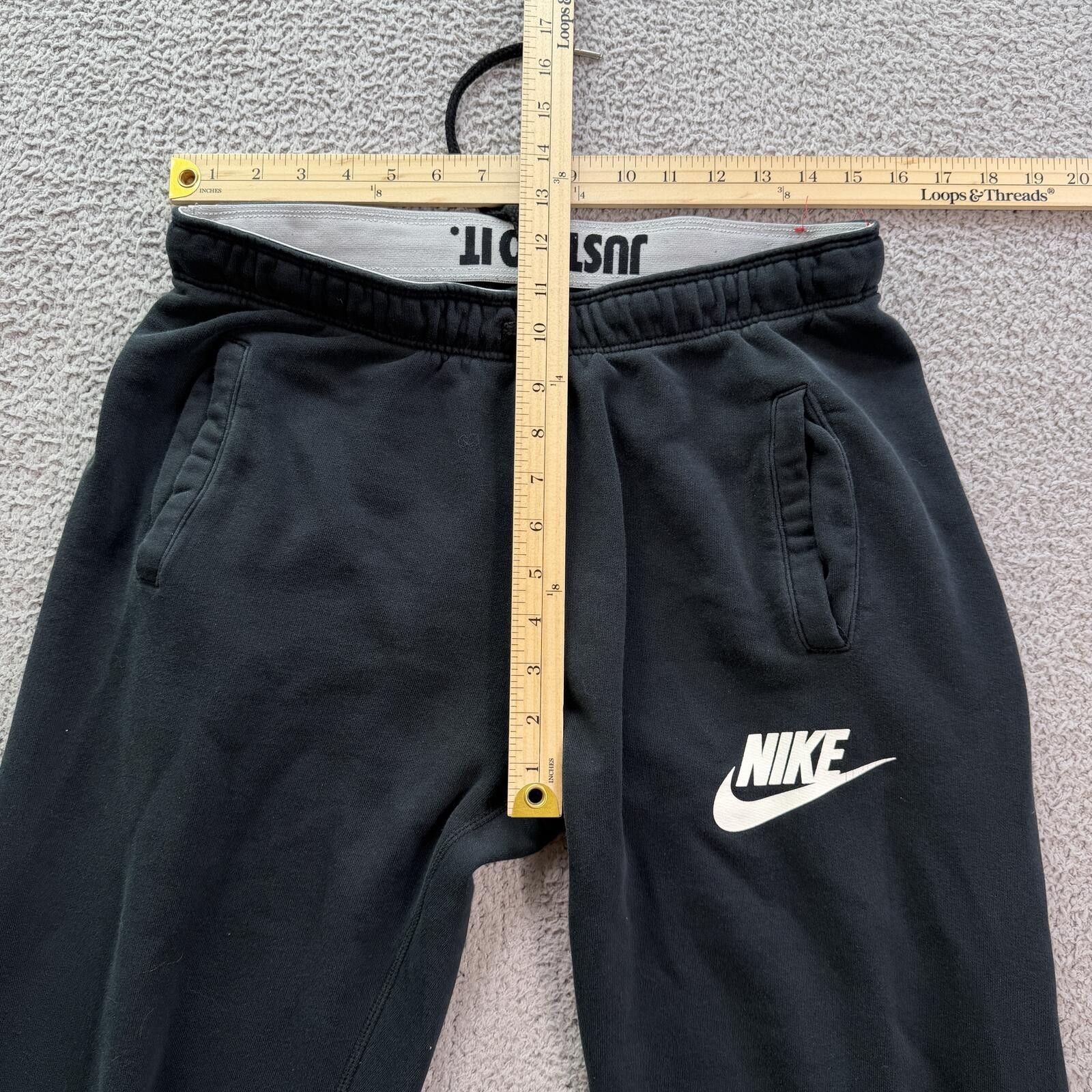 Nike Nike Black Fleece Jogger Sweatpants Mens M Lounge Pants Size US 32 / EU 48 - 3 Thumbnail