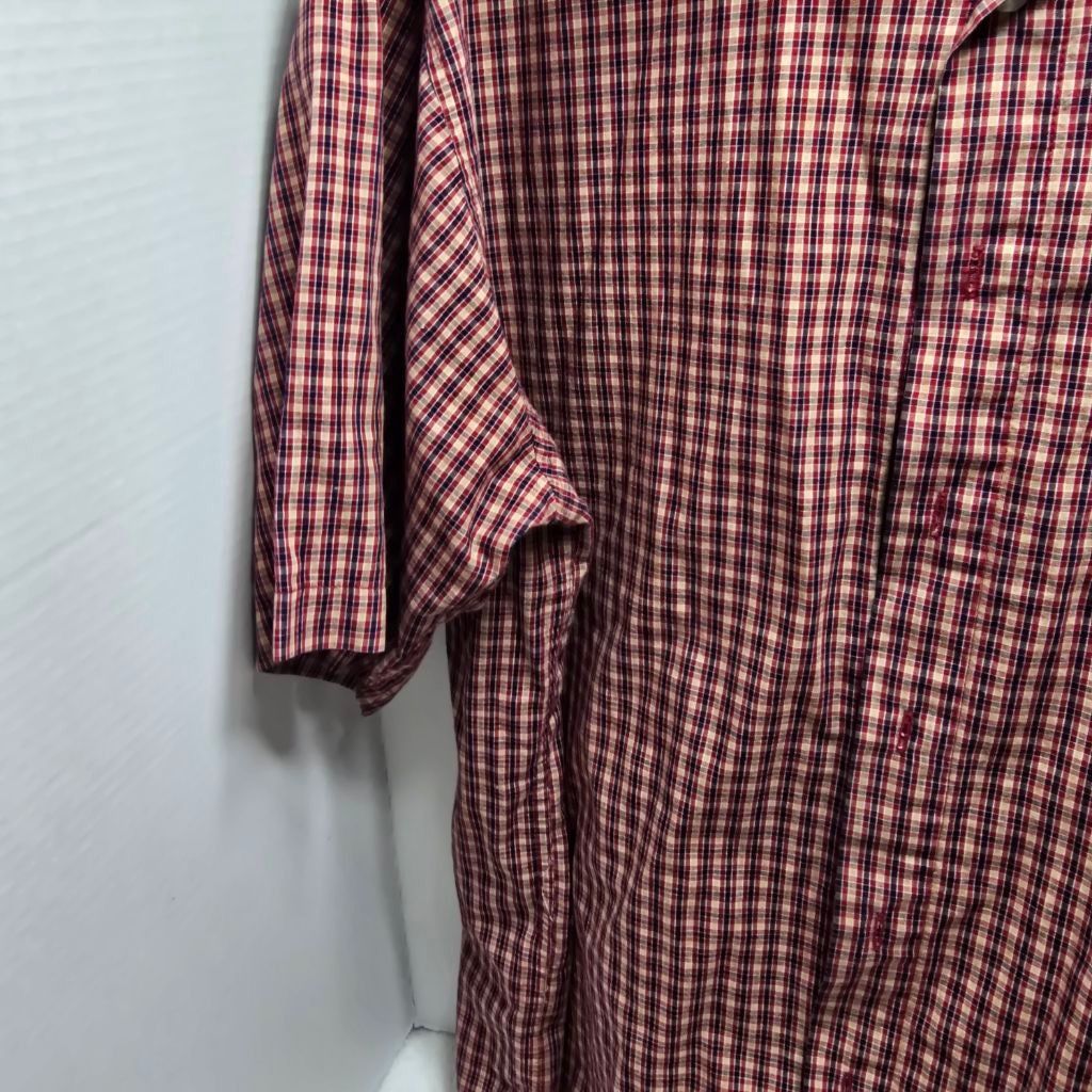 The Unbranded Brand Men's Big Creek Red Blue Plaid Casual Button Down Shirt L Size US L / EU 52-54 / 3 - 5 Thumbnail