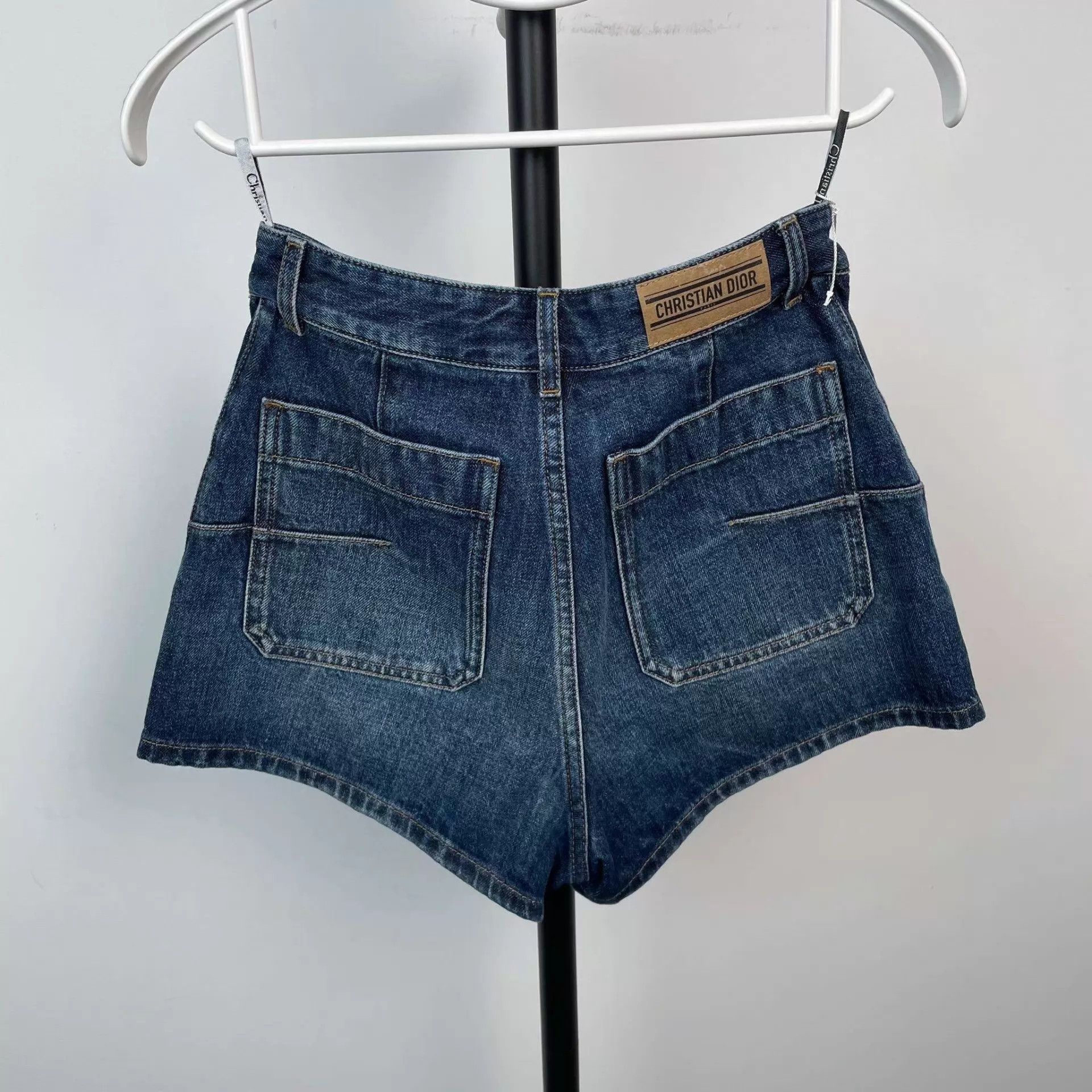 Dior Dior Denim Shorts Navy Blue Size 25" / US 0 / IT 36 - 2 Thumbnail