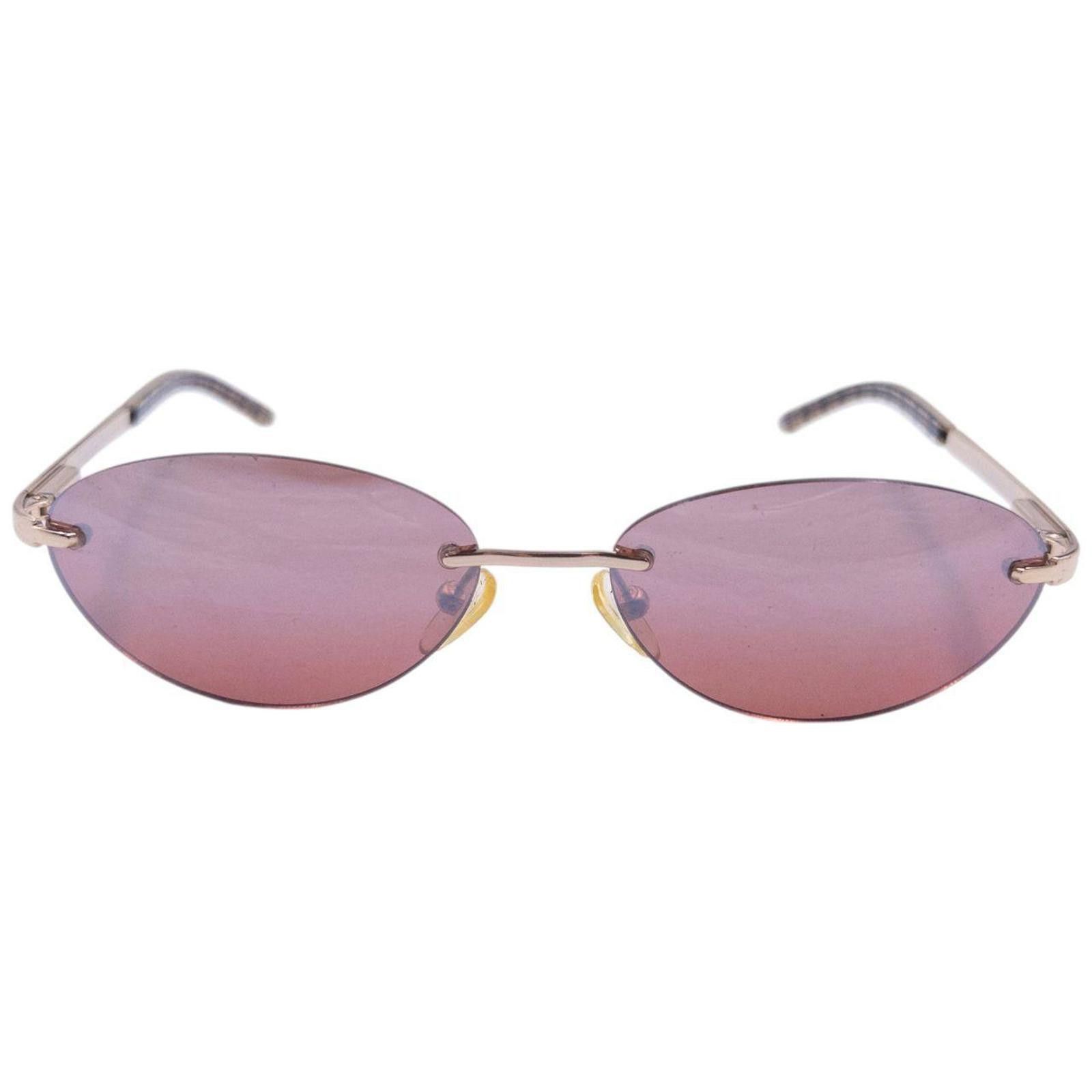 Burberry Vintage Burberry Nova Check Rimless Sunglasses Size ONE SIZE - 2 Thumbnail