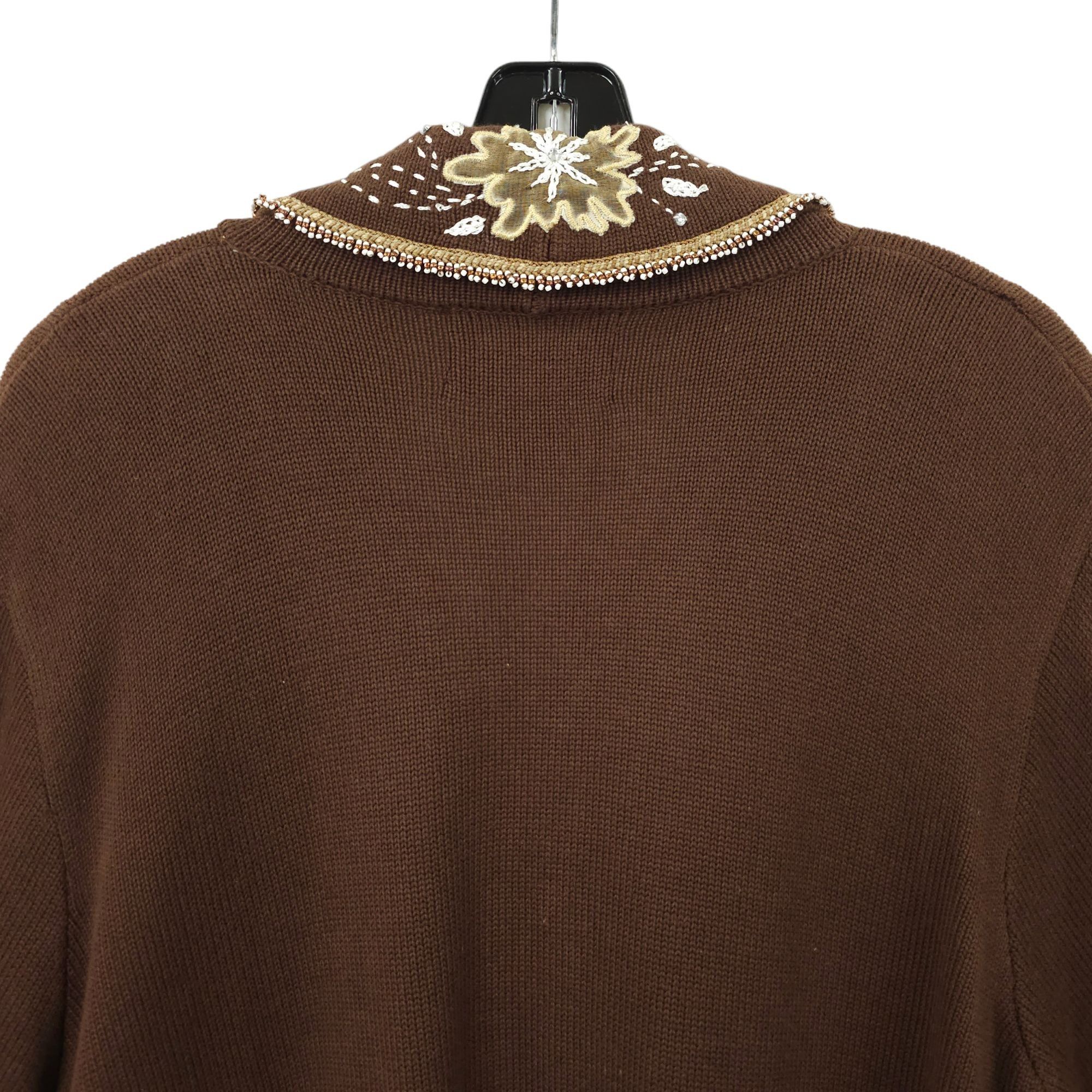 Other Sweater Sweater Embroidered Beaded Cowl Neck Cardigan Womens Size XL / US 12-14 / IT 48-50 - 14 Thumbnail