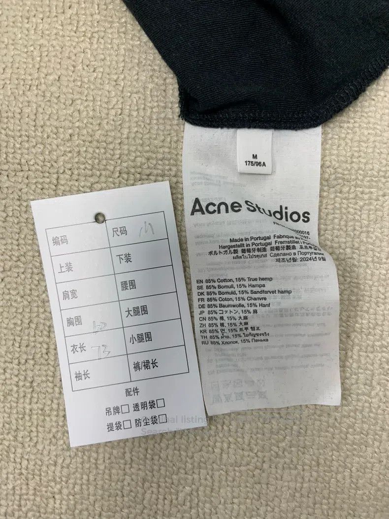 Acne Studios Acne Studios 1996 Series Letter Print Loose Fit Round Neck Size US M / EU 48-50 / 2 - 4 Thumbnail