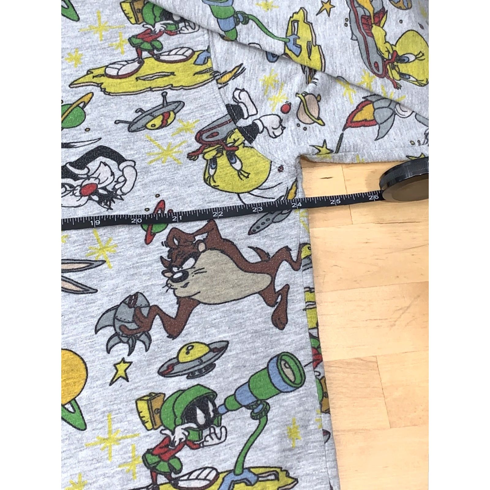 Vintage Looney Tunes T-Shirt One Size Gray Long Sleeve Unisex Adults Oversized? Size ONE SIZE - 4 Thumbnail