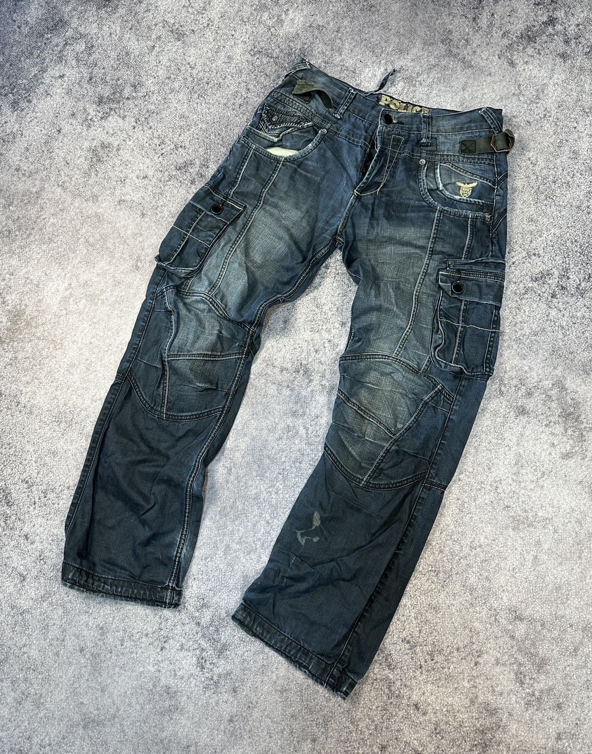 Japanese Brand Y2K Casual Jeans Cargo Denim Streetwear Rare Multipocket VTg Size US 32 / EU 48 - 1 Thumbnail
