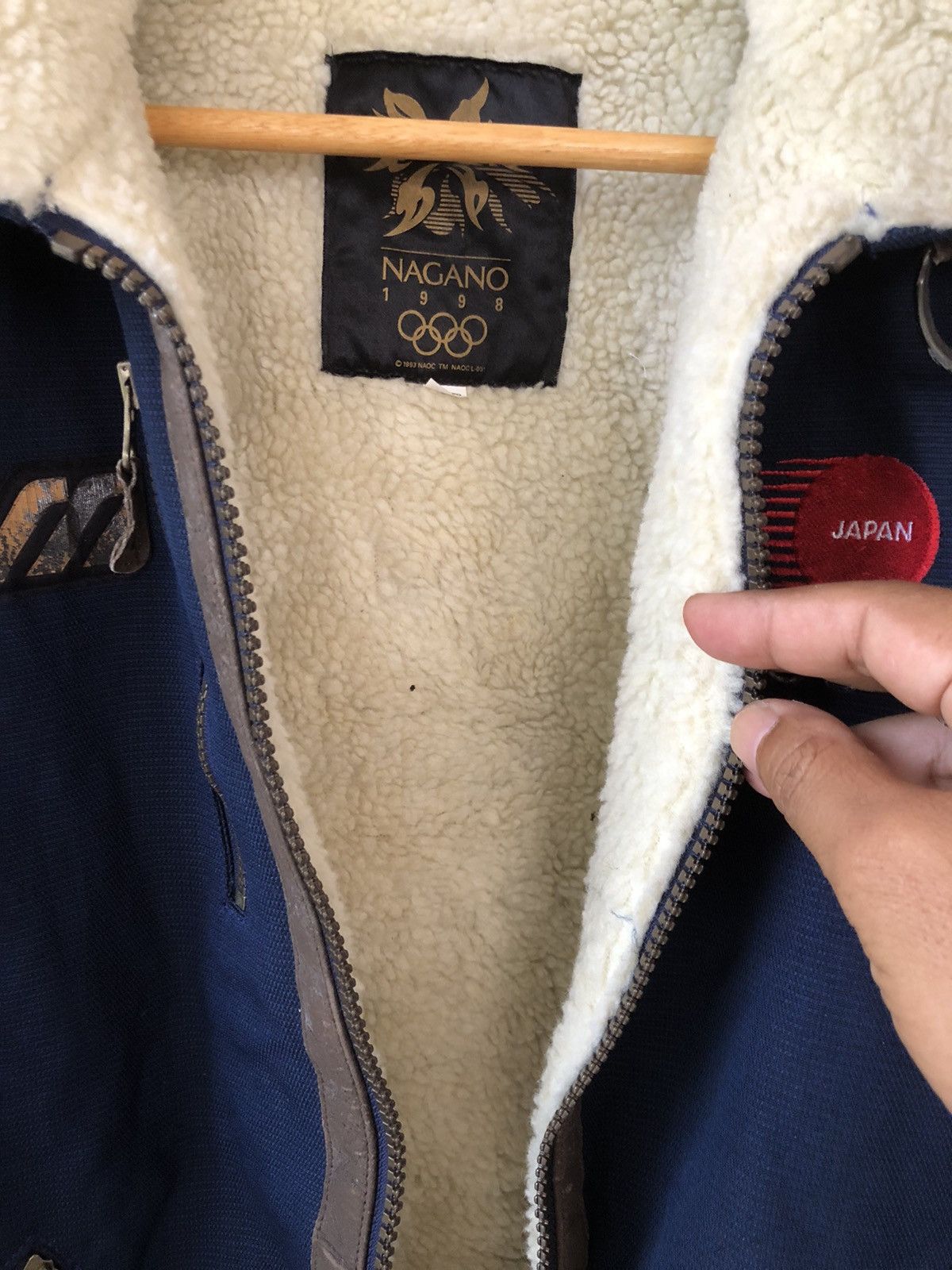 Japanese Brand × USA Olympics × Vintage Vintage Japan OLYMPIC NAGANO Sherpa Jacket Size US M / EU 48-50 / 2 - 13 Thumbnail